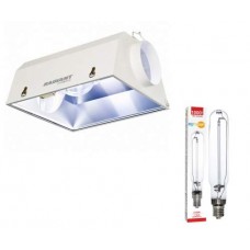 Radiant 6 Reflector with Agrosun 1000W HPS Lamp